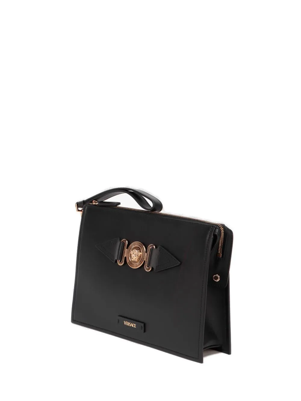 Versace Medusa Head Zipped Clutch Bag