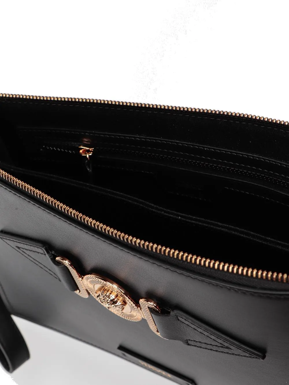 Versace Medusa Head Zipped Clutch Bag