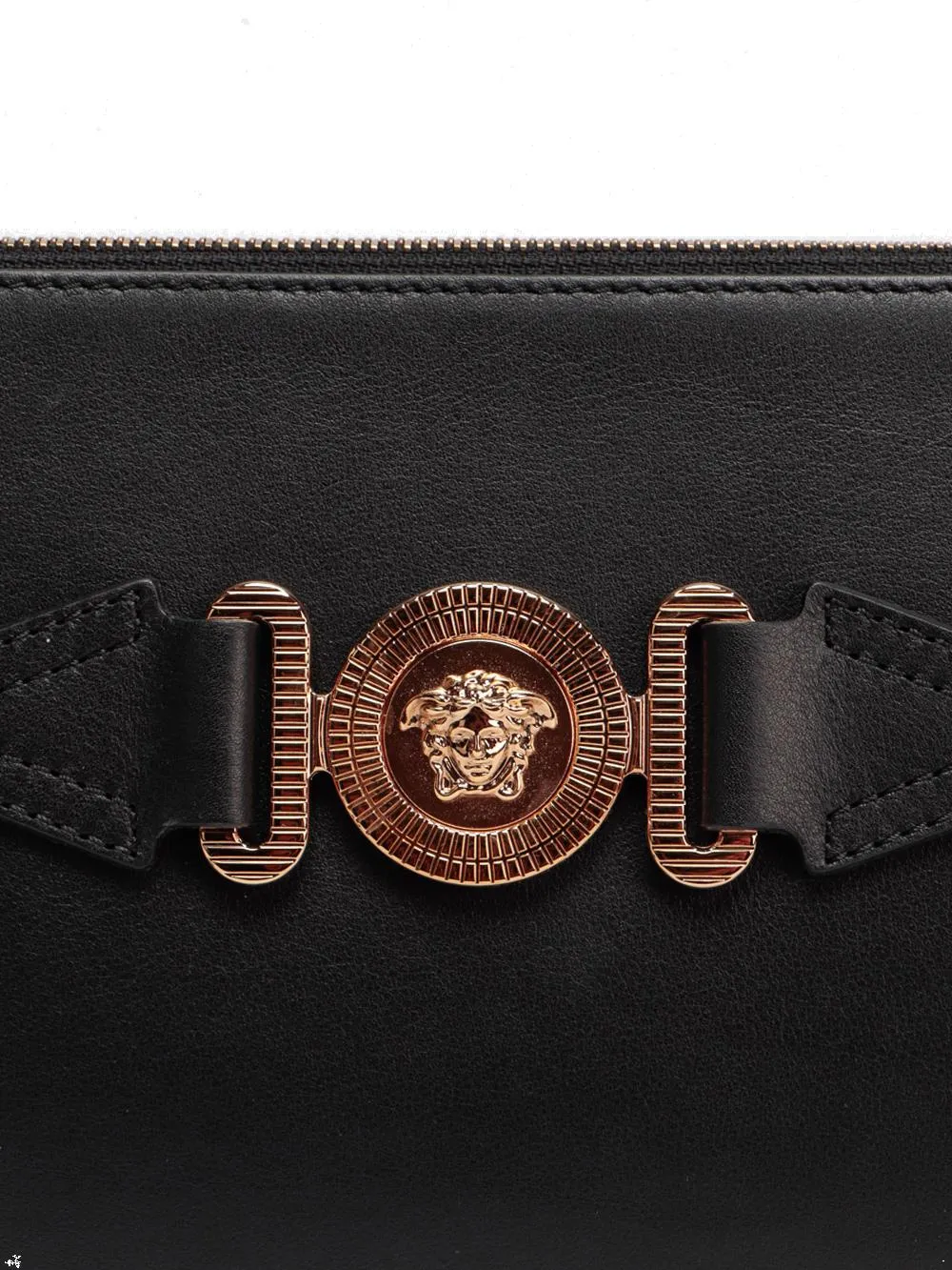 Versace Medusa Head Zipped Clutch Bag