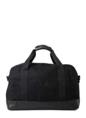 Y-3 Classic Logo Printed Zipped Duffle Bag
