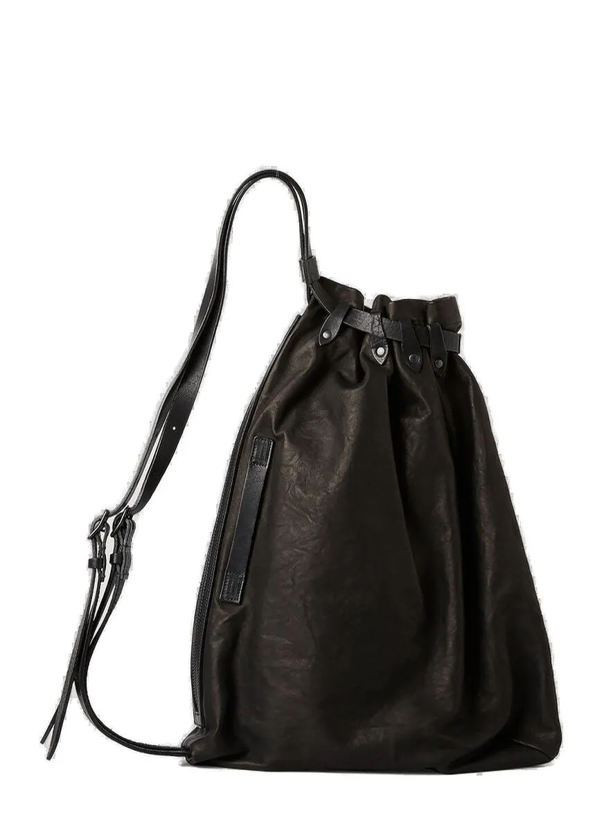 Yohji Yamamoto Drawstring Gathered Backpack
