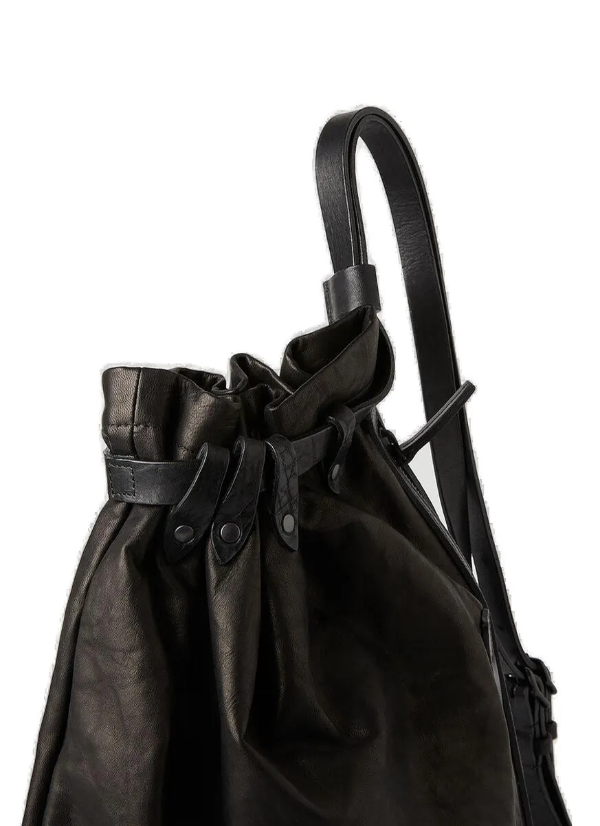 Yohji Yamamoto Drawstring Gathered Backpack