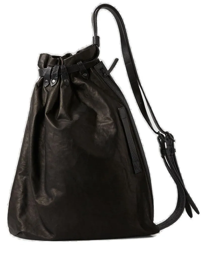 Yohji Yamamoto Drawstring Gathered Backpack